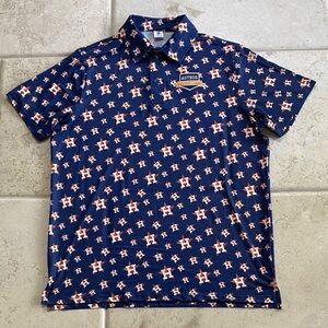 Houston Astros Navy Performance Polo Shirt, Size L